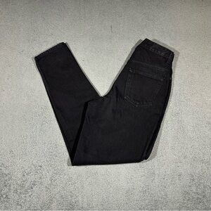 Vintage 90’s Gap USA Black Denim Jeans Women’s 26 High Rise Reverse Fit #1687